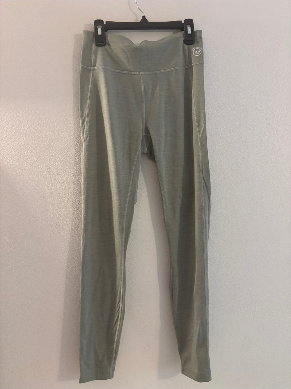Allbirds Natural Legging S Hazy Pine Green Merino Wool Tencel Blend